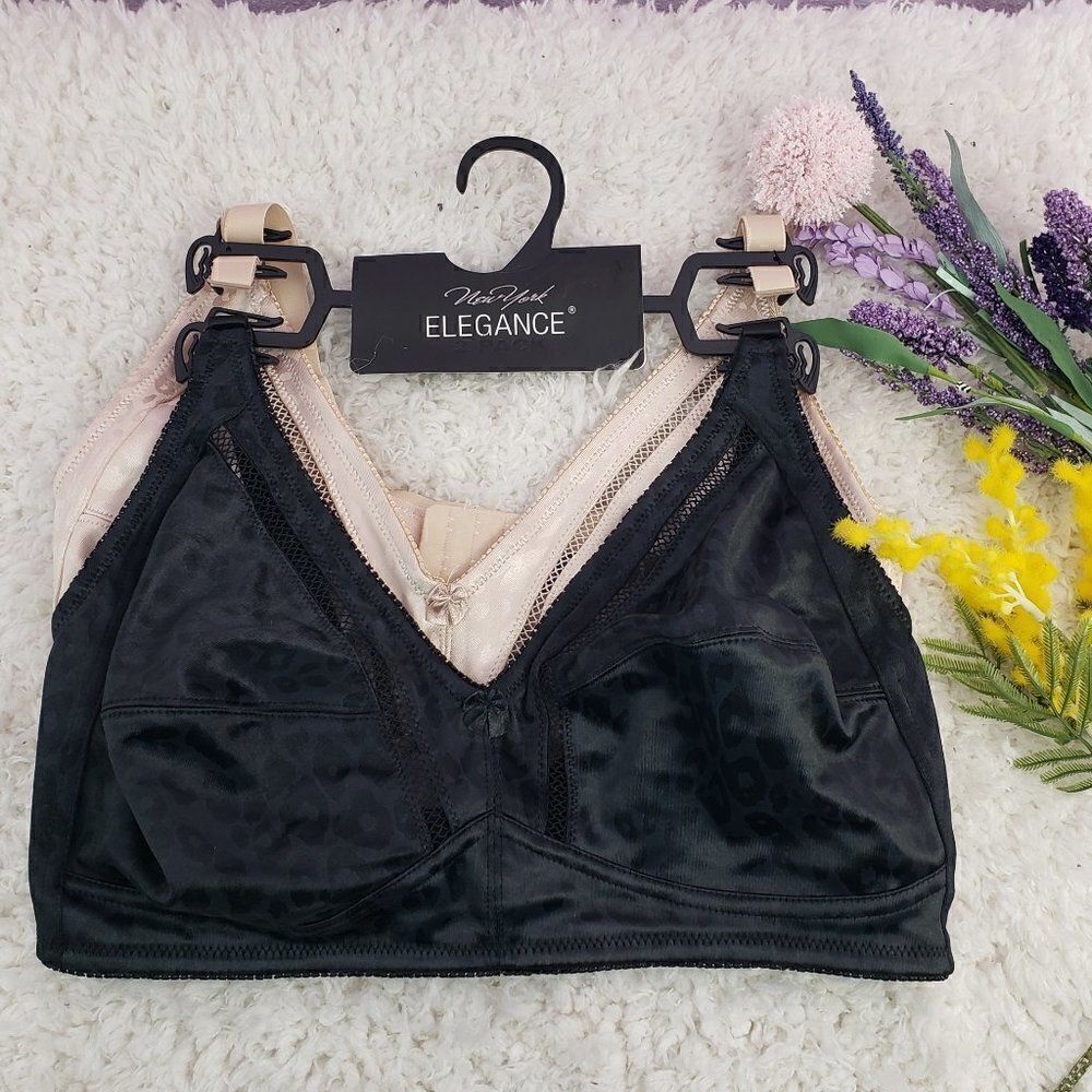 NEW YORK ELEGANCE Black 2 pack Full Coverage